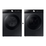 (Bundle) Samsung WW12BB944DGBSP Front Load Washing Machine (12kg)(4Ticks) + DV90BB9440GBSP Heat Pump Dryer (9kg)(5Ticks)